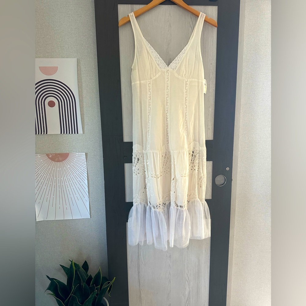 Rebecca Taylor White/Cream Lace Dress